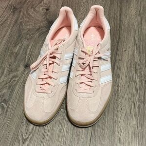 Adidas Women's Blush Pink Suede Sneakers